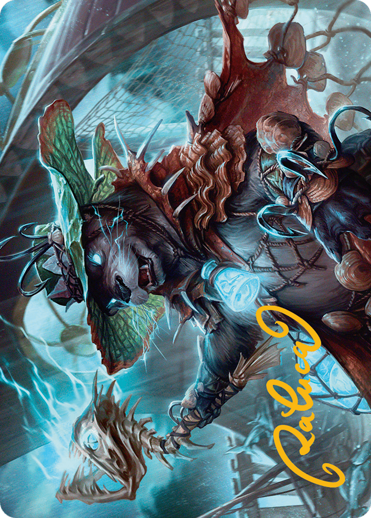 Tempest Angler Art Card (Gold-Stamped Signature) [Bloomburrow Art Series] | Clutch Gaming