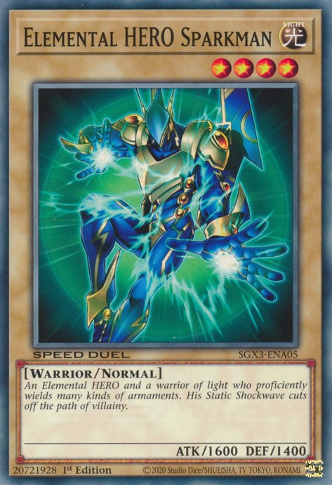 Elemental HERO Sparkman [SGX3-ENA05] Common | Clutch Gaming