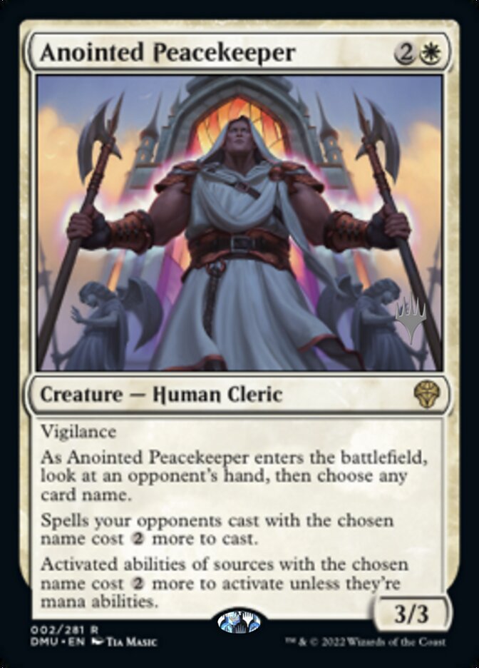 Anointed Peacekeeper (Promo Pack) [Dominaria United Promos] | Clutch Gaming