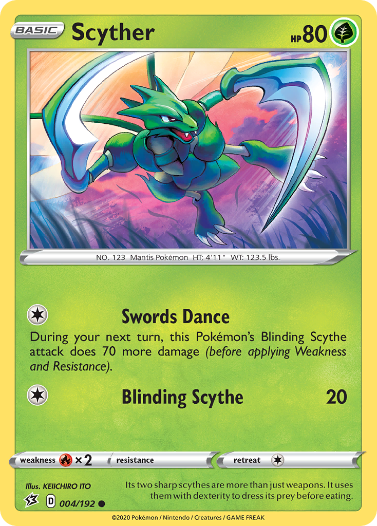 Scyther (004/192) [Sword & Shield: Rebel Clash] | Clutch Gaming