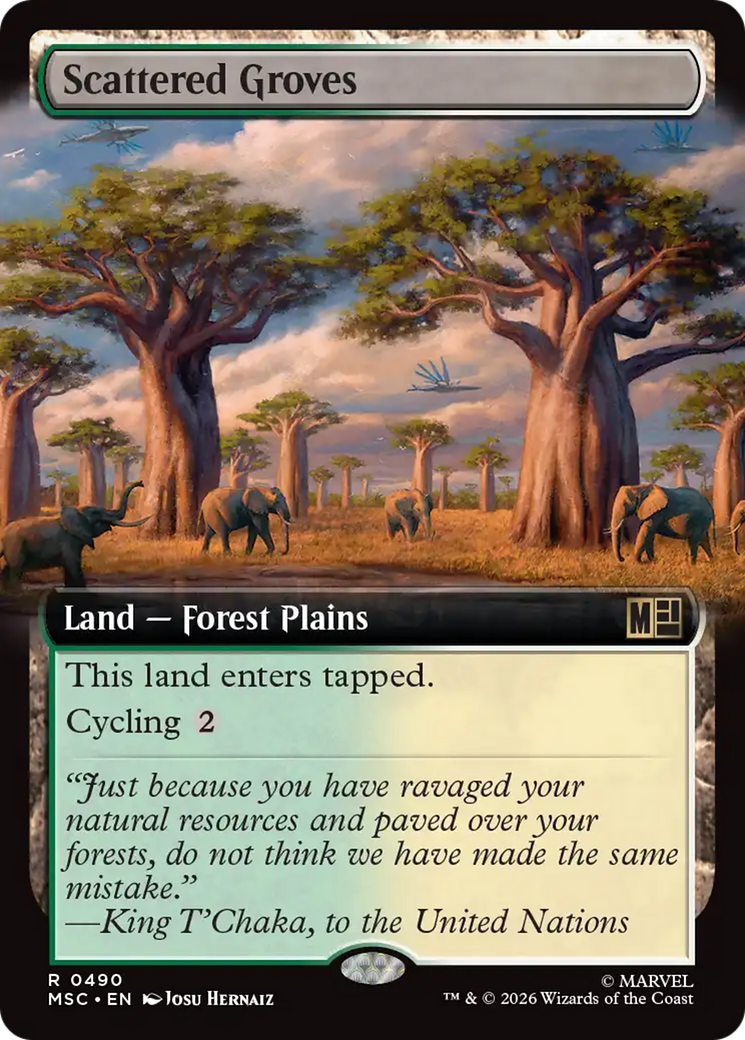 Scattered Groves (Extended Art) [Marvel Super Heroes Commander] | Clutch Gaming
