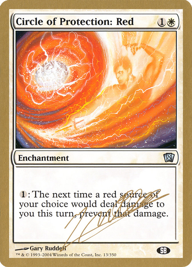 Circle of Protection: Red (Julien Nuijten) (SB) [World Championship Decks 2004] | Clutch Gaming