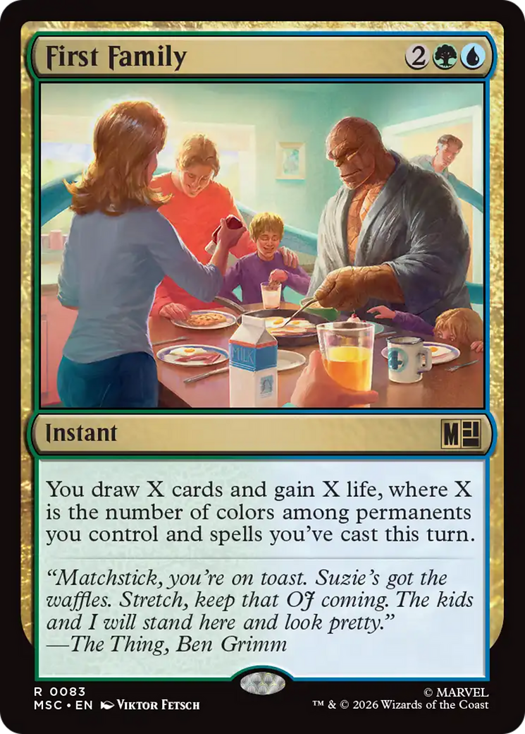 First Family (Surge Foil) [Marvel Super Heroes Commander] | Clutch Gaming