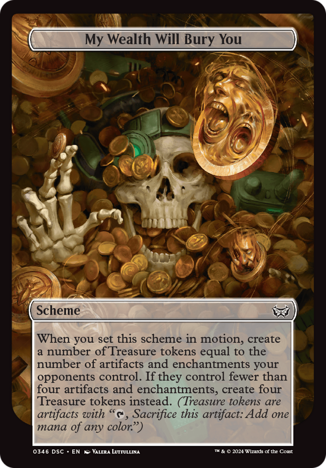 My Wealth Will Bury You (Full Art) [Duskmourn: Archenemy] | Clutch Gaming