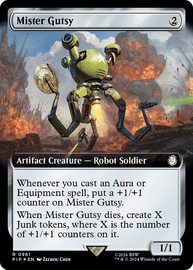 Mister Gutsy (Extended Art) (Surge Foil) [Fallout] | Clutch Gaming