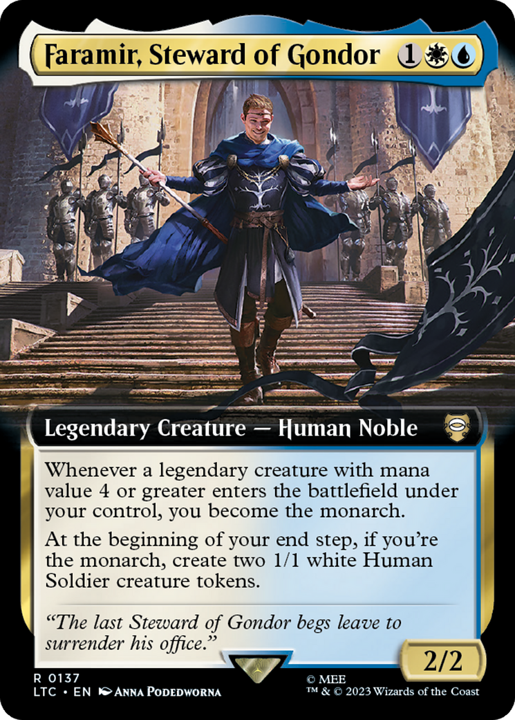 Faramir, Steward of Gondor (Extended Art) [The Lord of the Rings: Tales of Middle-Earth Commander] | Clutch Gaming