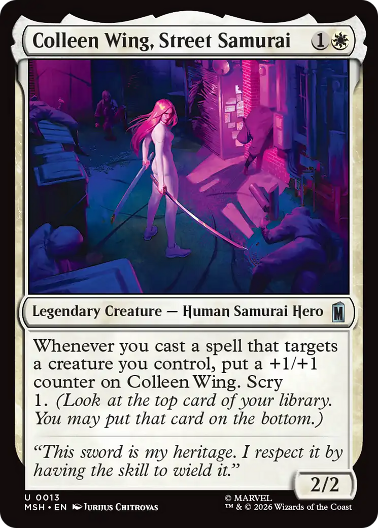 Colleen Wing, Street Samurai [Marvel Super Heroes] | Clutch Gaming