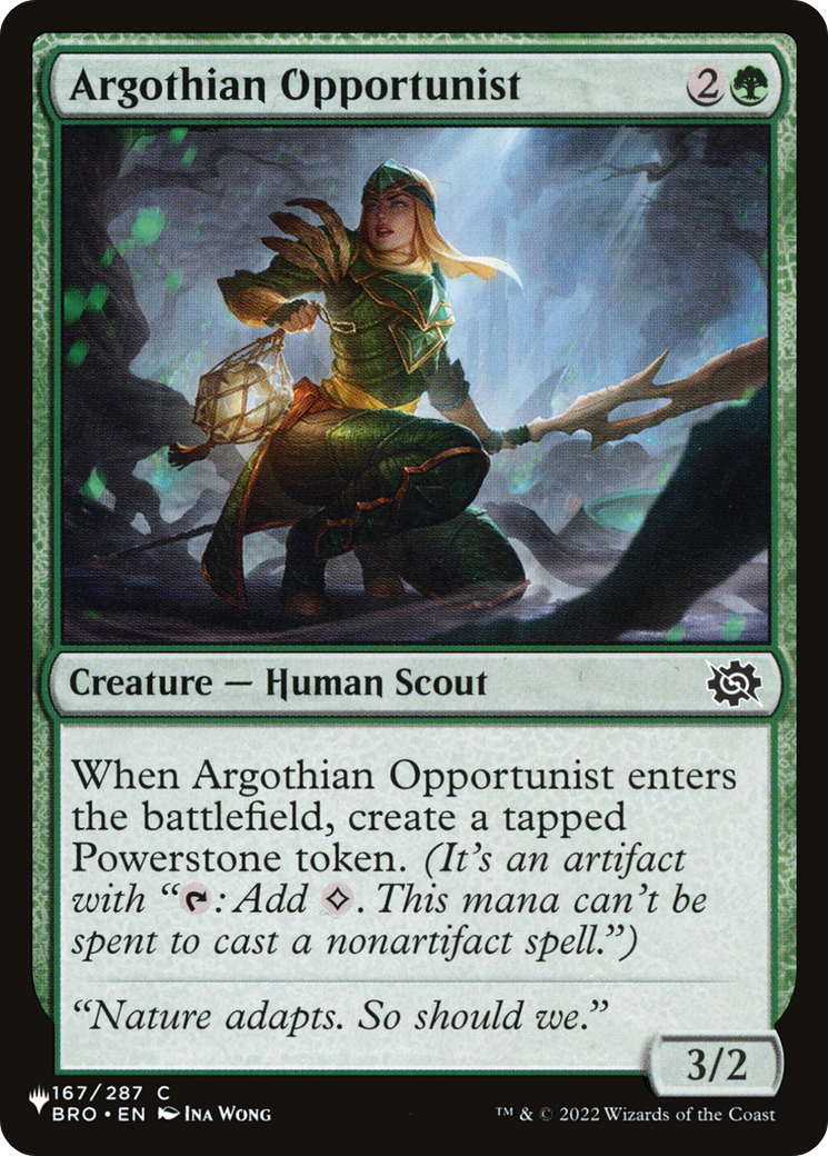 Argothian Opportunist [The List Reprints] | Clutch Gaming