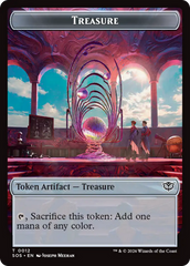 Elemental (0002) // Treasure Double-Sided Token [Secrets of Strixhaven Tokens] | Clutch Gaming