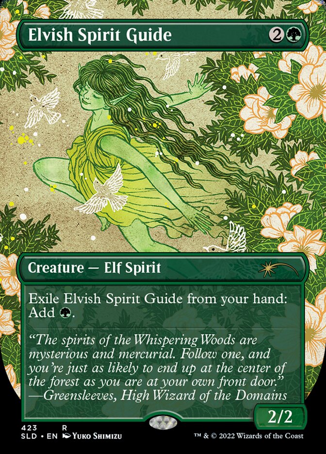 Elvish Spirit Guide (Borderless) [Secret Lair Drop Series] | Clutch Gaming