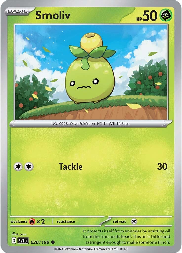 Smoliv (020/198) [Scarlet & Violet: Base Set] | Clutch Gaming
