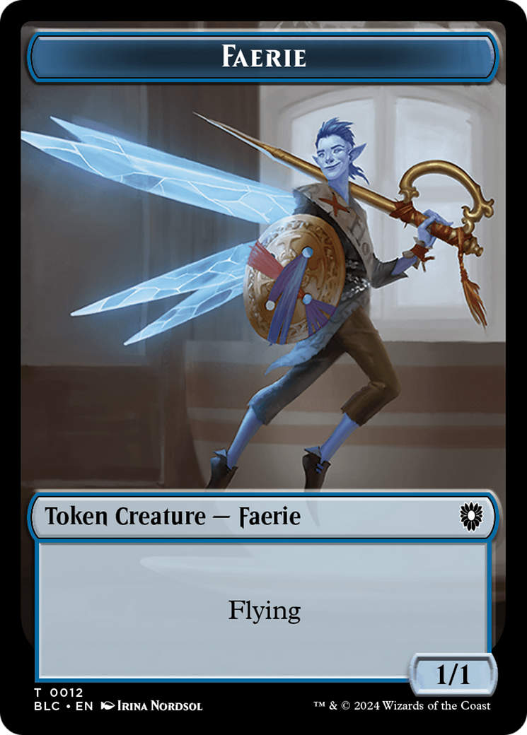 Spirit // Faerie Double-Sided Token [Bloomburrow Commander Tokens] | Clutch Gaming