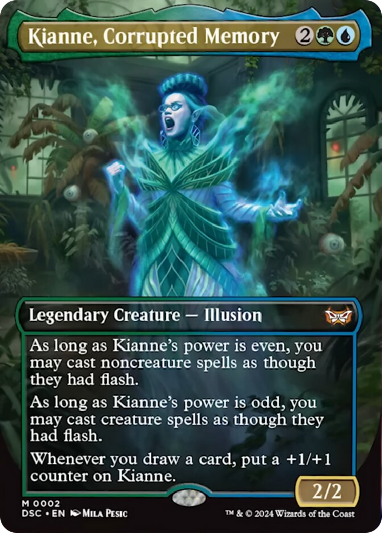Kianne, Corrupted Memory (Borderless) [Duskmourn: House of Horror Commander] | Clutch Gaming