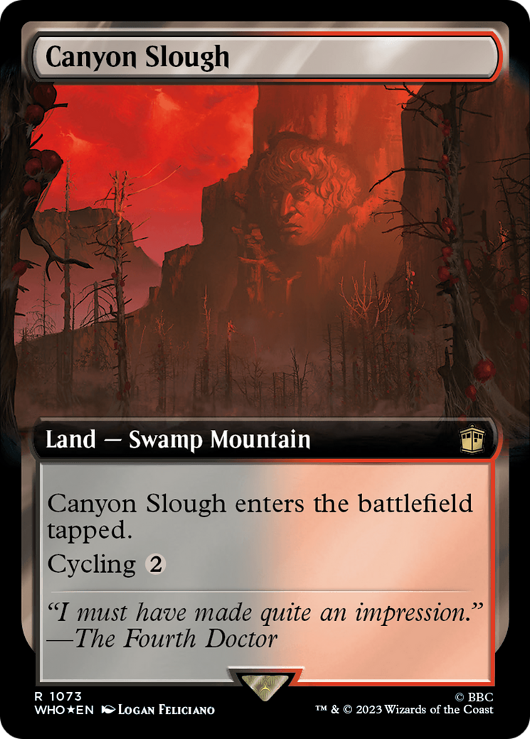 Canyon Slough (Extended Art) (Surge Foil) [Doctor Who] | Clutch Gaming