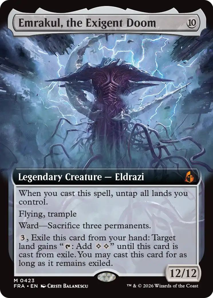 Emrakul, the Exigent Doom (Extended Art) [Reality Fracture] | Clutch Gaming