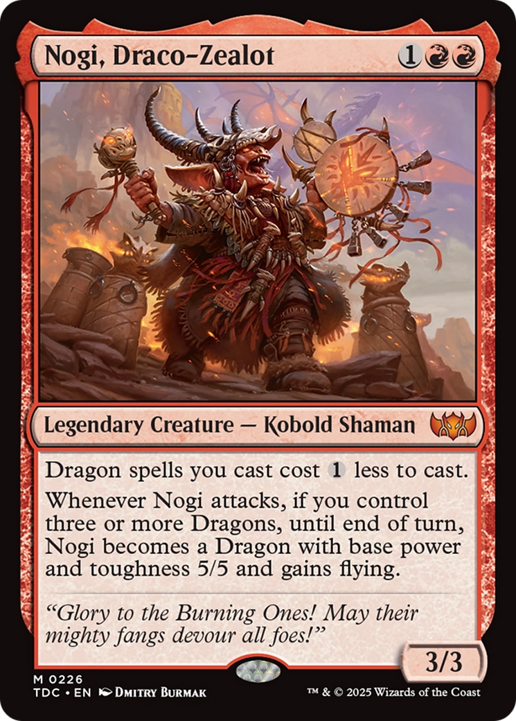 Nogi, Draco-Zealot [Tarkir: Dragonstorm Commander] | Clutch Gaming