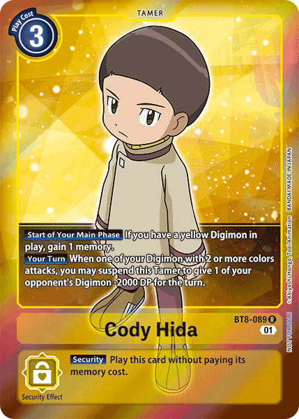 Cody Hida [BT8-089] (Alternative Art - Box Topper) [New Awakening] | Clutch Gaming