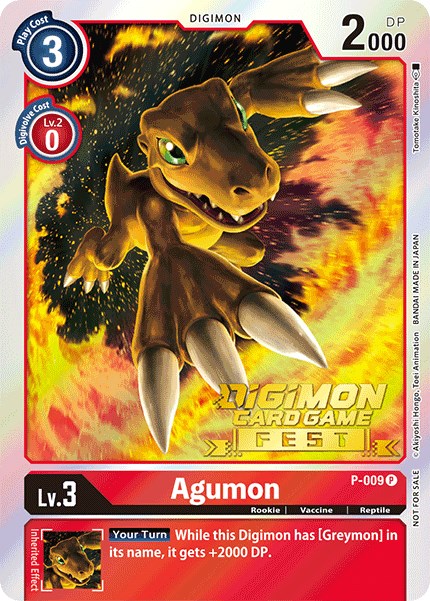 Agumon [P-009] (Digimon Card Game Fest 2022) [Promotional Cards] | Clutch Gaming