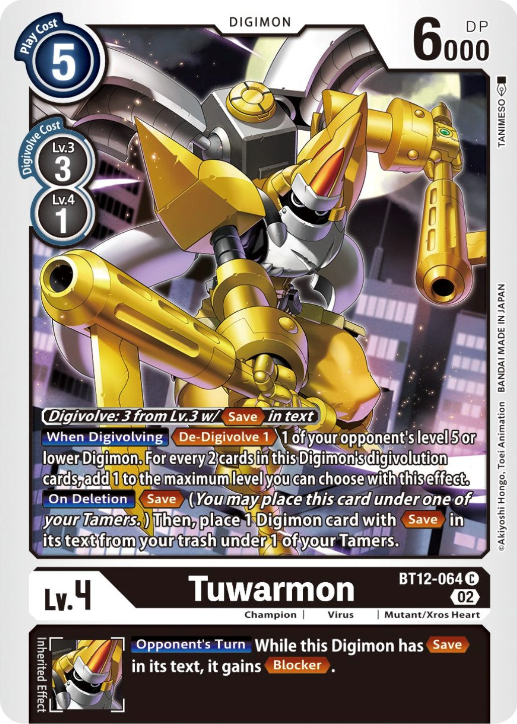 Tuwarmon [BT12-064] [Across Time] | Clutch Gaming