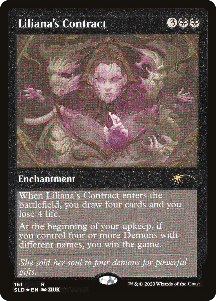 Liliana's Contract (Foil Etched) [Secret Lair Drop Series] | Clutch Gaming