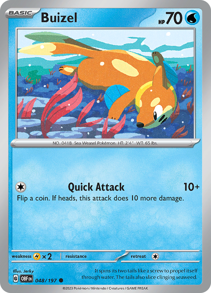 Buizel (048/197) [Scarlet & Violet: Obsidian Flames] | Clutch Gaming