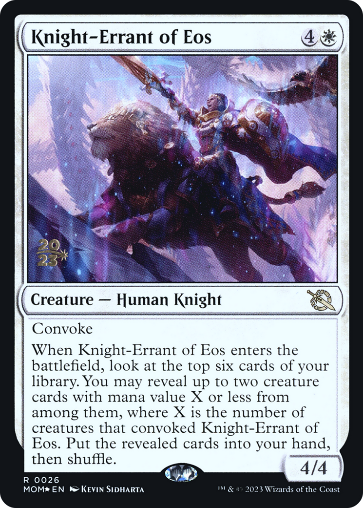 Knight-Errant of Eos [March of the Machine Prerelease Promos] | Clutch Gaming