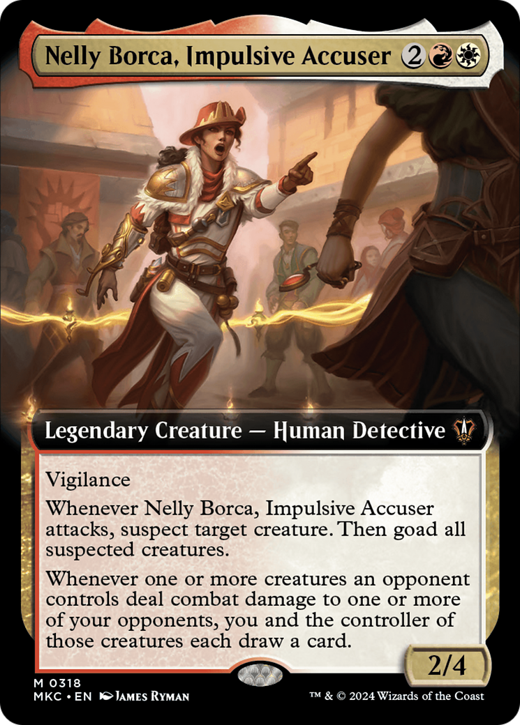 Nelly Borca, Impulsive Accuser (Extended Art) [Murders at Karlov Manor Commander] | Clutch Gaming