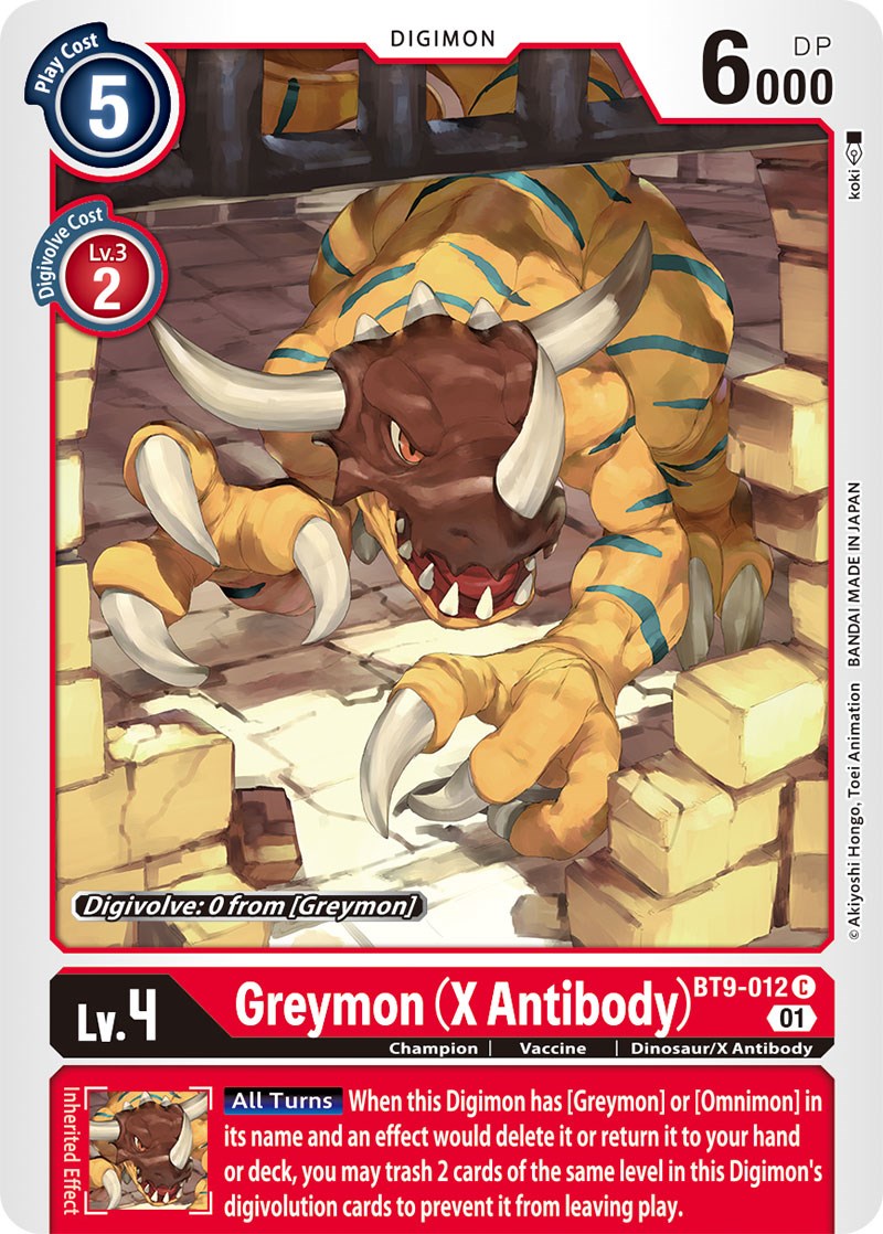 Greymon (X Antibody) [BT9-012] [X Record] | Clutch Gaming