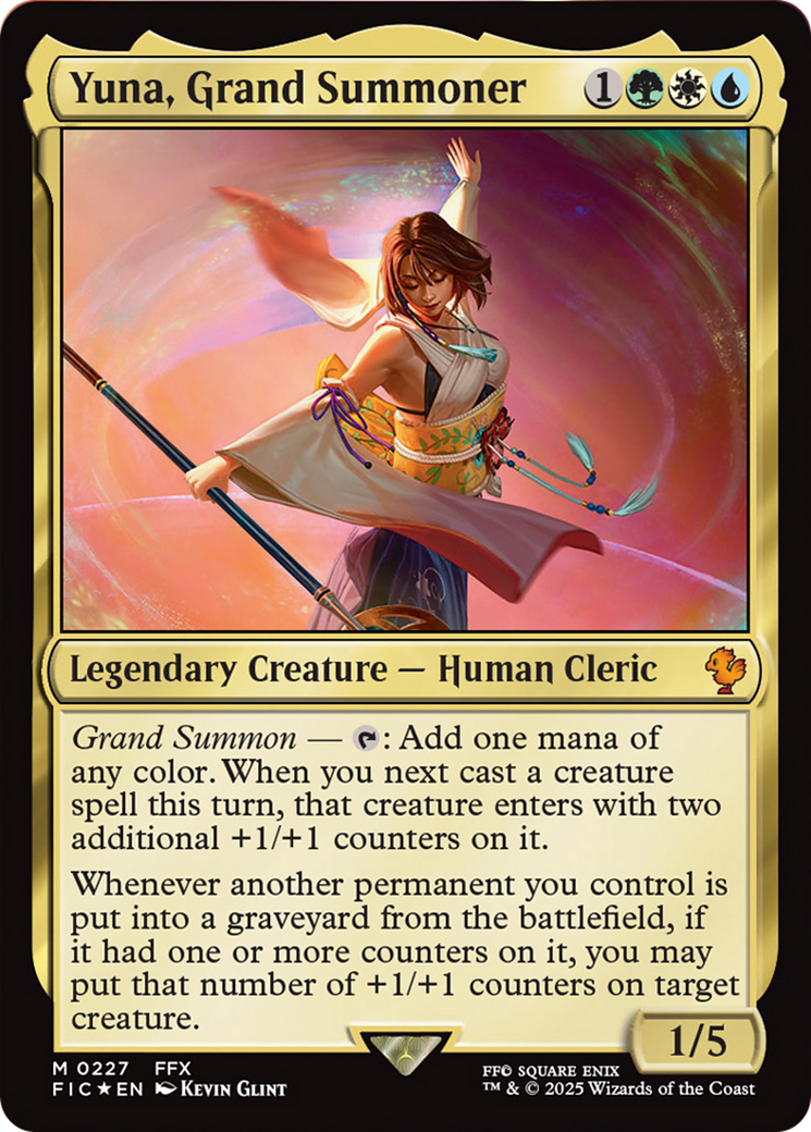 Yuna, Grand Summoner (Surge Foil) [FINAL FANTASY Commander] | Clutch Gaming