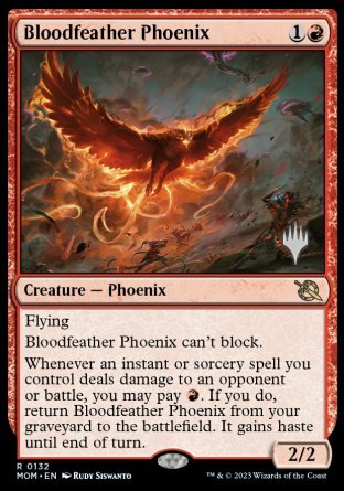 Bloodfeather Phoenix (Promo Pack) [March of the Machine Promos] | Clutch Gaming