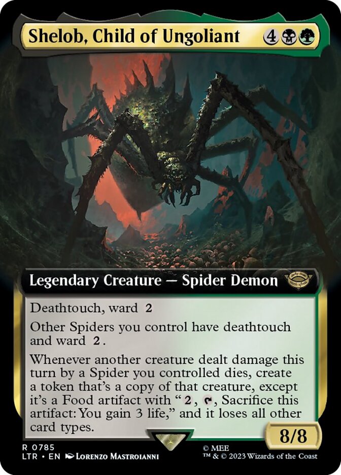 Shelob, Child of Ungoliant (Extended Art) (Surge Foil) [The Lord of the Rings: Tales of Middle-Earth] | Clutch Gaming