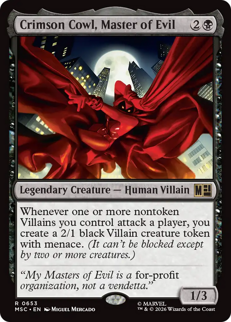 Crimson Cowl, Master of Evil [Marvel Super Heroes Commander] | Clutch Gaming