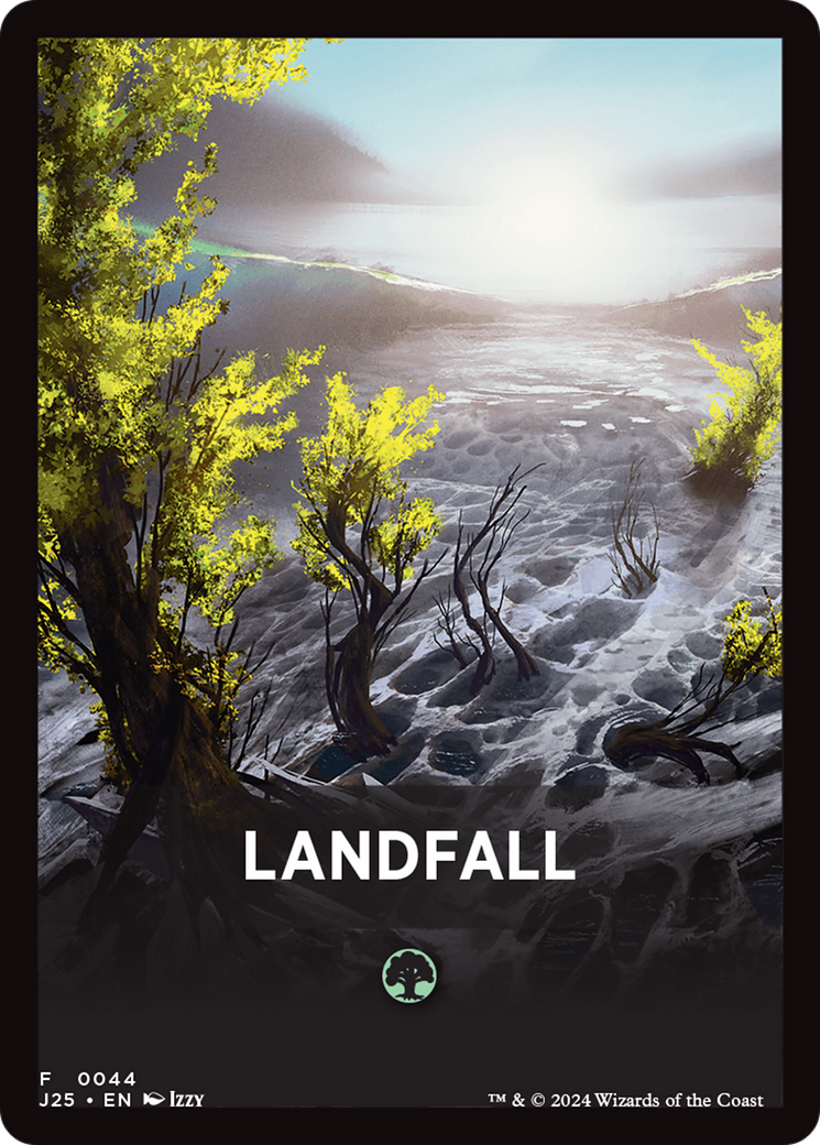 Landfall Theme Card [Foundations Jumpstart Front Cards] | Clutch Gaming