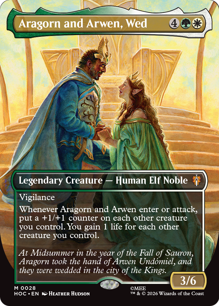Aragorn and Arwen, Wed (Borderless) [The Hobbit] | Clutch Gaming