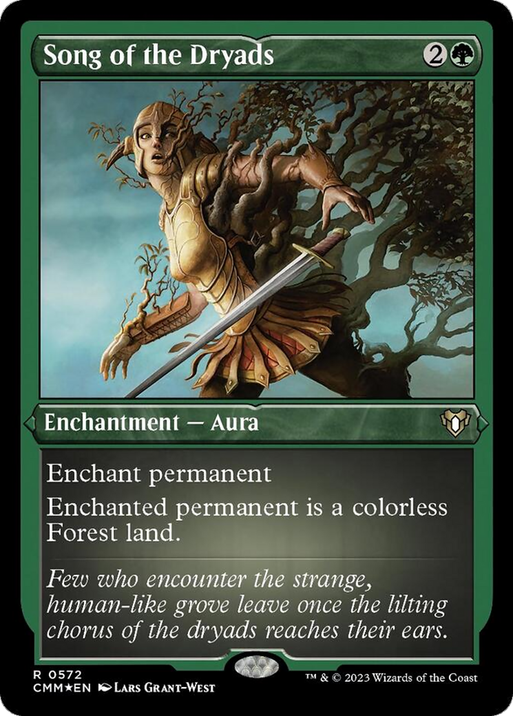 Song of the Dryads (Foil Etched) [Commander Masters] | Clutch Gaming