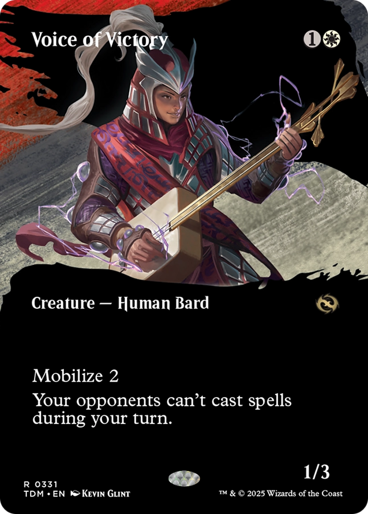 Voice of Victory (Borderless) [Tarkir: Dragonstorm] | Clutch Gaming