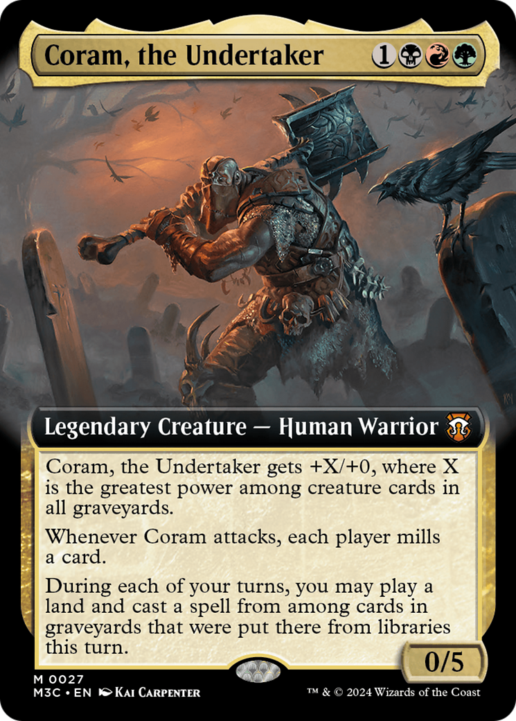 Coram, the Undertaker (Extended Art) [Modern Horizons 3 Commander] | Clutch Gaming