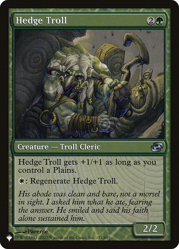 Hedge Troll [The List Reprints] | Clutch Gaming