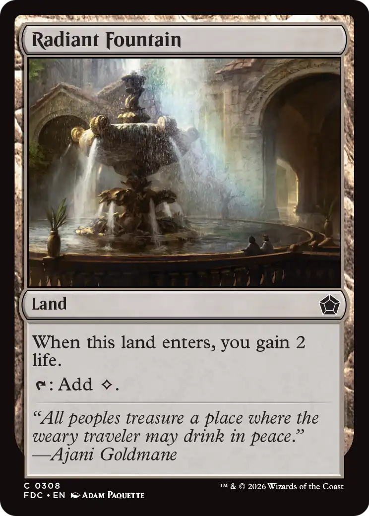 Radiant Fountain [Foundations Commander] | Clutch Gaming
