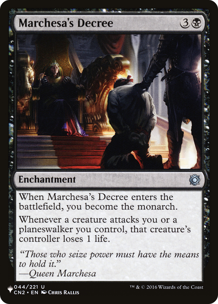 Marchesa's Decree [The List Reprints] | Clutch Gaming