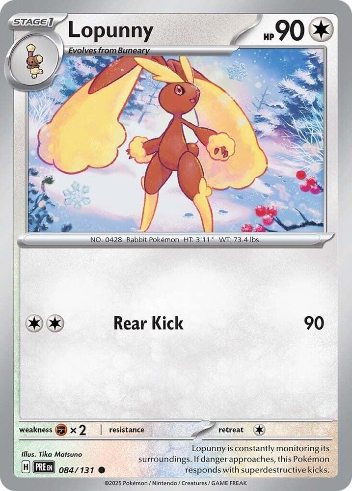 Lopunny (084/131) [Scarlet & Violet: Prismatic Evolutions] | Clutch Gaming