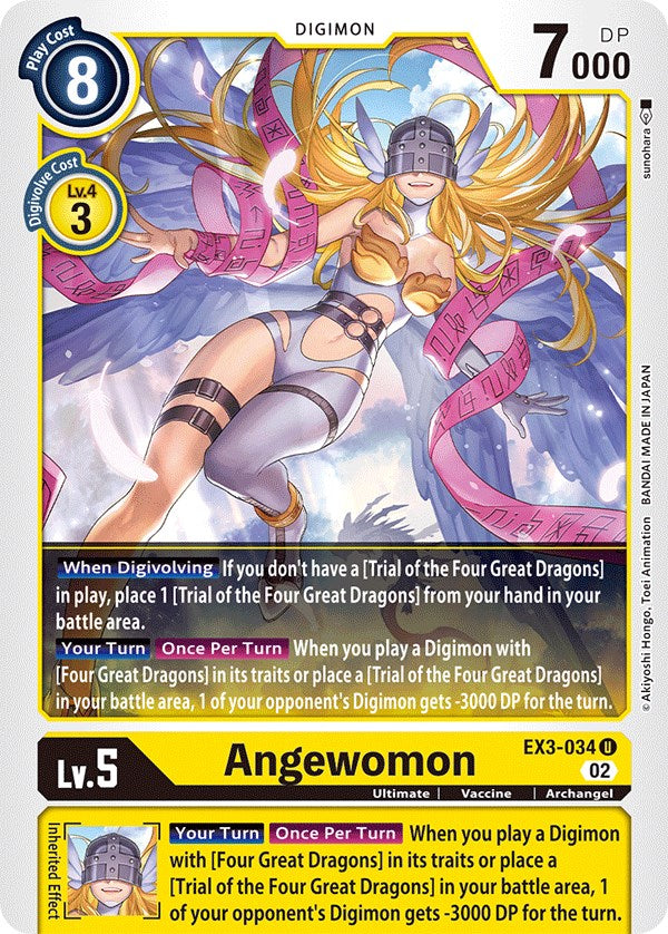 Angewomon [EX3-034] [Draconic Roar] | Clutch Gaming