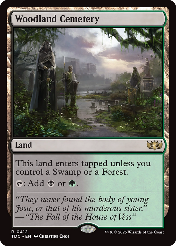 Woodland Cemetery [Tarkir: Dragonstorm Commander] | Clutch Gaming