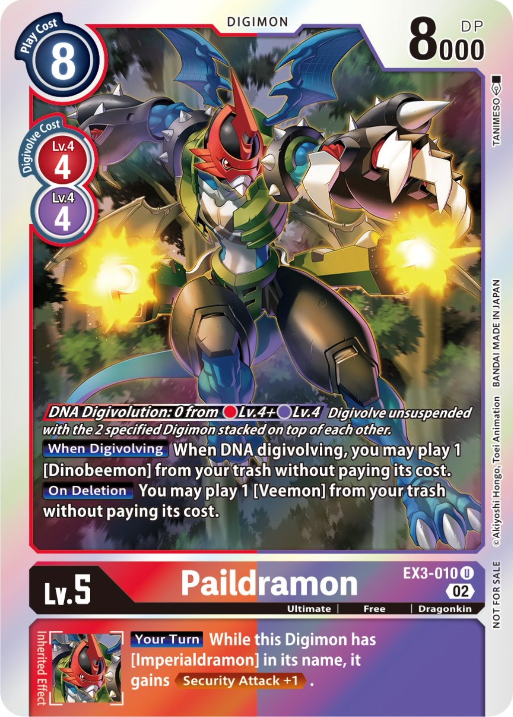 Paildramon [EX3-010] (Alternate Art) [Draconic Roar] | Clutch Gaming