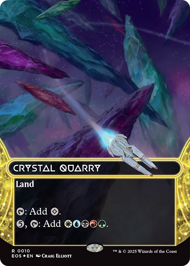 Crystal Quarry (0010) (Borderless) [Edge of Eternities: Stellar Sights] | Clutch Gaming