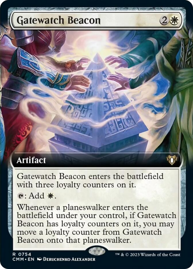 Gatewatch Beacon (Extended Art) [Commander Masters] | Clutch Gaming