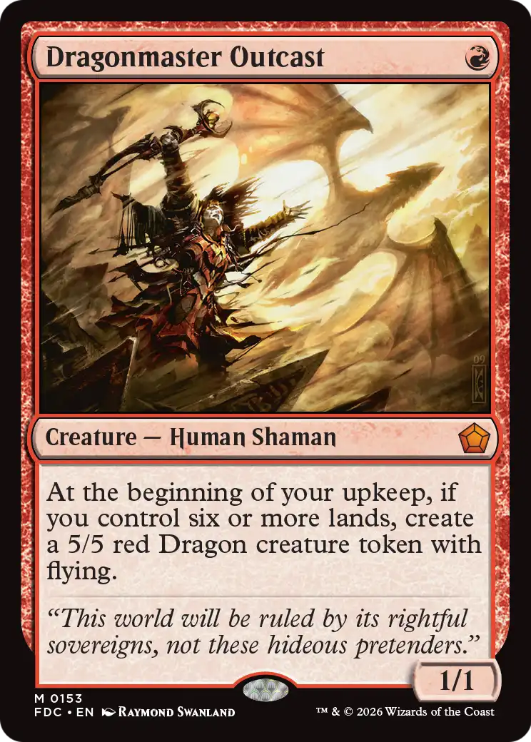 Dragonmaster Outcast [Foundations Commander] | Clutch Gaming