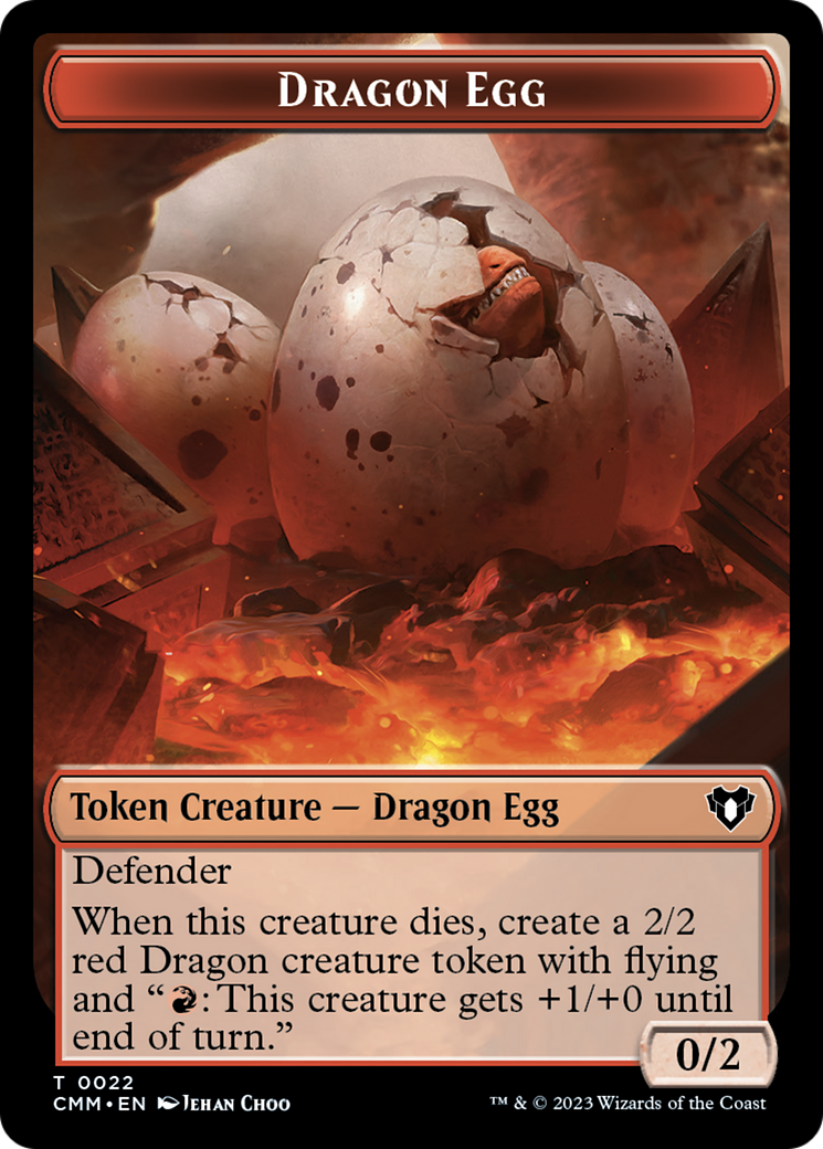 Dragon Egg Token [Commander Masters Tokens] | Clutch Gaming