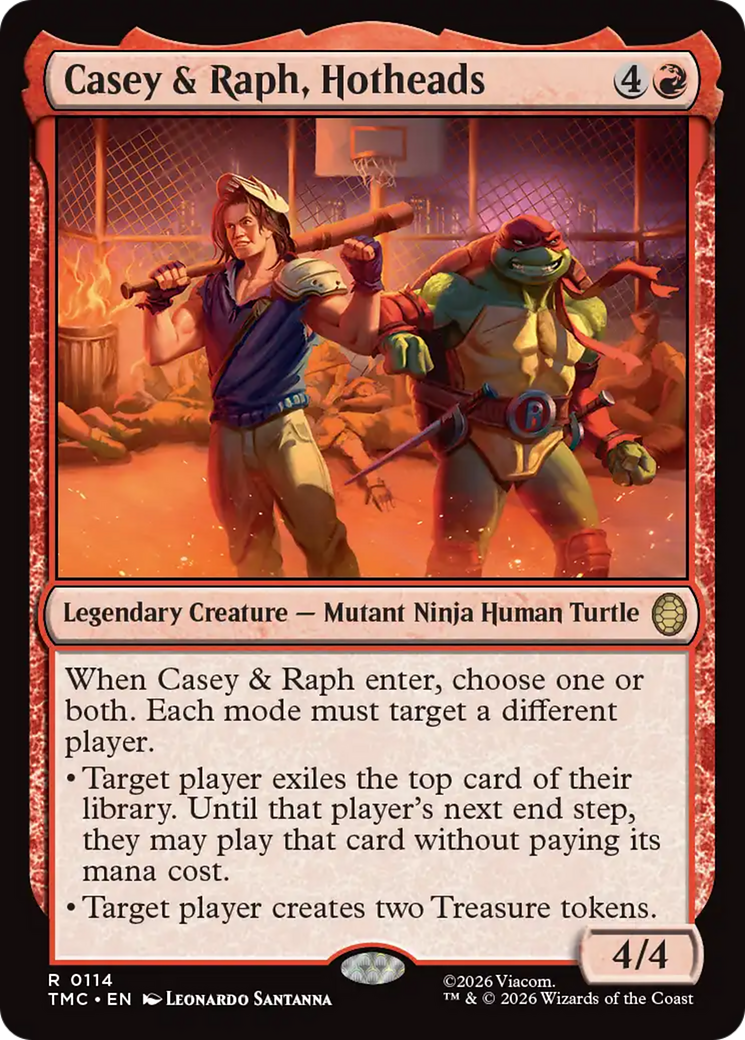 Casey & Raph, Hotheads [Teenage Mutant Ninja Turtles Commander] | Clutch Gaming