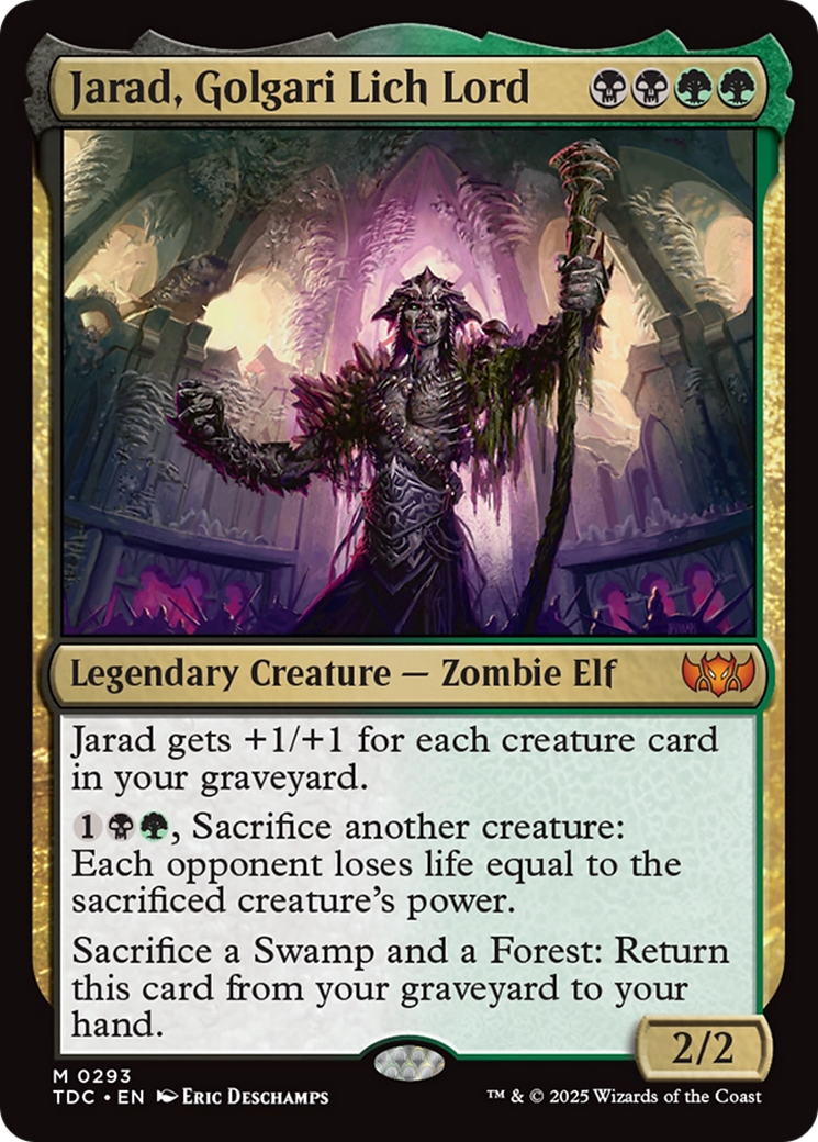 Jarad, Golgari Lich Lord [Tarkir: Dragonstorm Commander] | Clutch Gaming